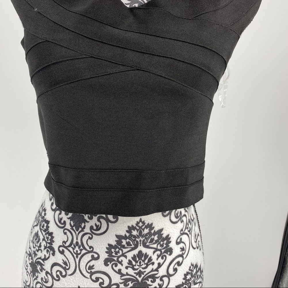 WOW COUTURE Off-the-shoulder Cropped Bandage top - Picture 6 of 12